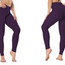 Purple Small Women's High-Waisted Tie-Dye Leggings with Tummy Control and Butt-Lifting Design for Workouts & Yoga