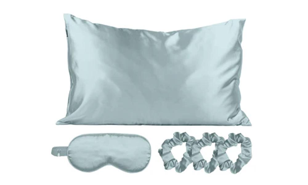 Silky Satin Cozy Comfortable Blush Sleep Set for Restful Sleep and Radiant Skin.