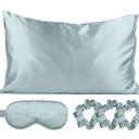 Mint Silky Satin Cozy Comfortable Blush Sleep Set for Restful Sleep and Radiant Skin.