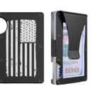 Patriotic RFID Blocking Minimalist Slim Credit Card Holder Wallet Scratch Resistant