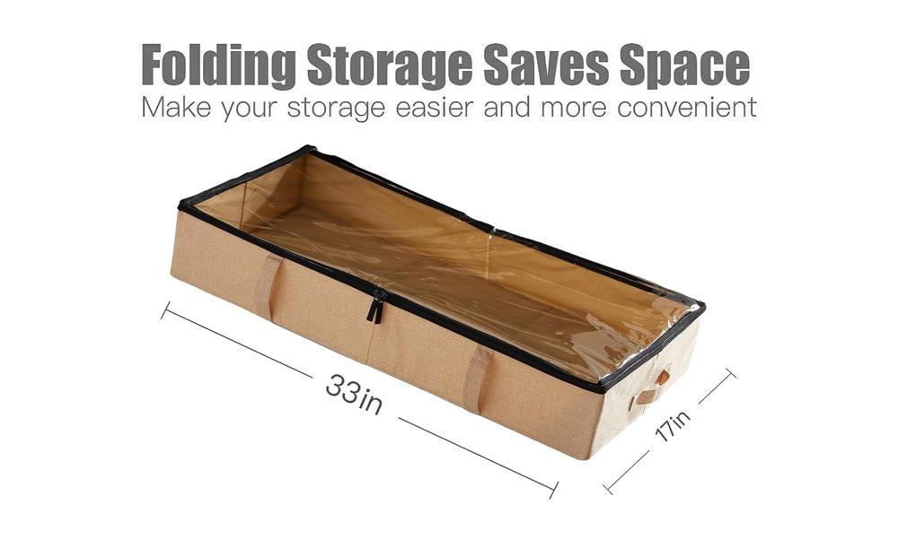 Collapsible High-Capacity Under Bed Storage Bag