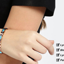 Blue Copper Bracelet for Men and Women with Magnetic Energy Therapy for Pain Relief