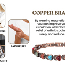 Mix Copper Bracelet for Women with Magnetic Therapy for Pain Relief, Energy Balance, and Better Sleep