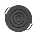 Black Anti-Boil Over Lid for Pots and Pans