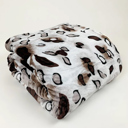 Leopard Leopard Cozy and Luxurious Flannel/Sherpa Queen Sized Blanket