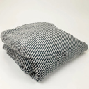 Gray Dotted Swiss Cozy and Luxurious Flannel/Sherpa Queen Sized Blanket