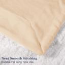 Beige King Premium Flannel Fleece Sherpa Throw Blanket for Couch Bed Sofa