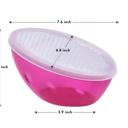 Plastic Multi-Purpose Grater and Zester with Storage Box and Lid