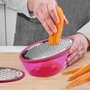 Plastic Multi-Purpose Grater and Zester with Storage Box and Lid