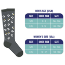 Medicine and Stethoscope Medium 6-Pair :Medical Patterned All-Day Compression Socks