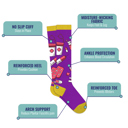 First Responders Medium 6-Pair :Medical Patterned All-Day Compression Socks