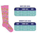 Sweet Treats and Snacks Medium 6-Pair: Vibrant Novelty Knee-High Socks