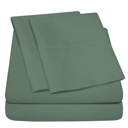 Tree Moss Green Queen Ultra-Soft 4-Piece Luxury Bamboo Rayon Blend Sheet Collection