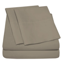 Taupe Twin Ultra-Soft 4-Piece Luxury Bamboo Rayon Blend Sheet Collection