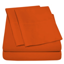 Navajo Orange California King Ultra-Soft 4-Piece Luxury Bamboo Rayon Blend Sheet Collection