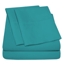 Teal Queen Ultra-Soft 4-Piece Luxury Bamboo Rayon Blend Sheet Collection