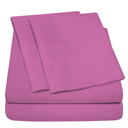 Pink Full/Double Ultra-Soft 4-Piece Luxury Bamboo Rayon Blend Sheet Collection