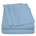 Sky Blue Full/Double Ultra-Soft 4-Piece Luxury Bamboo Rayon Blend Sheet Collection