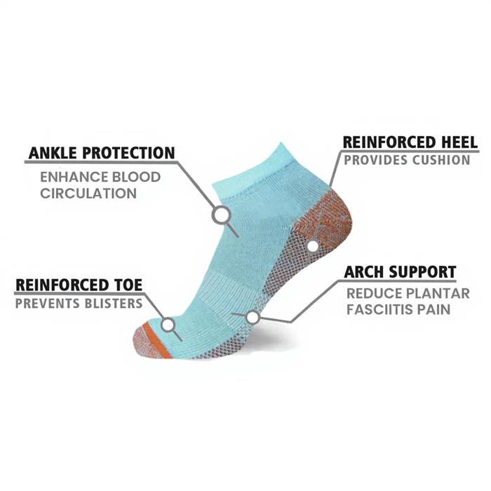 3-Pair Copper Compression Ankle Socks for Men & Women