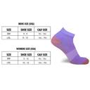 Pastel L-XL 3-Pair Copper Compression Ankle Socks for Men & Women