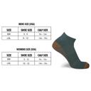 Subtle L-XL 3-Pair Copper Compression Ankle Socks for Men & Women