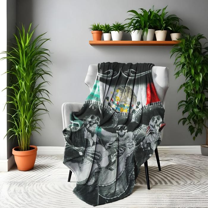 Mexican Mariachi Queen Plush Blanket – Ultra-Soft, Warm & Comfortable Throw