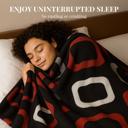 Queen Black & Red Plush Queen Size Blanket – Ultra Soft & Warm, Cool Boys Design