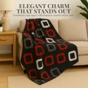 Queen Black & Red Plush Queen Size Blanket – Ultra Soft & Warm, Cool Boys Design