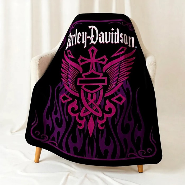 Harley-Davidson Legacy Blanket - Rising Cross Design