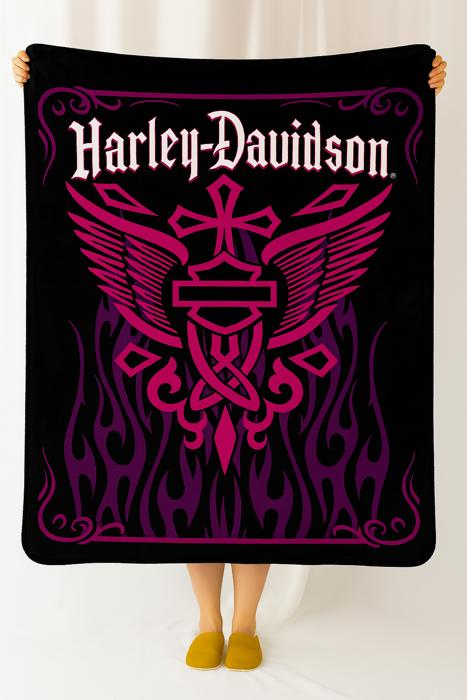 Harley-Davidson Legacy Blanket - Rising Cross Design
