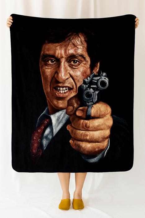 Scarface Collector's Blanket  Plush Mink Queen Throw