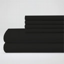 Black Queen Hotel Luxury 2000 Series 6-Piece Rayon from Bamboo Cooling Bed Sheet Set
