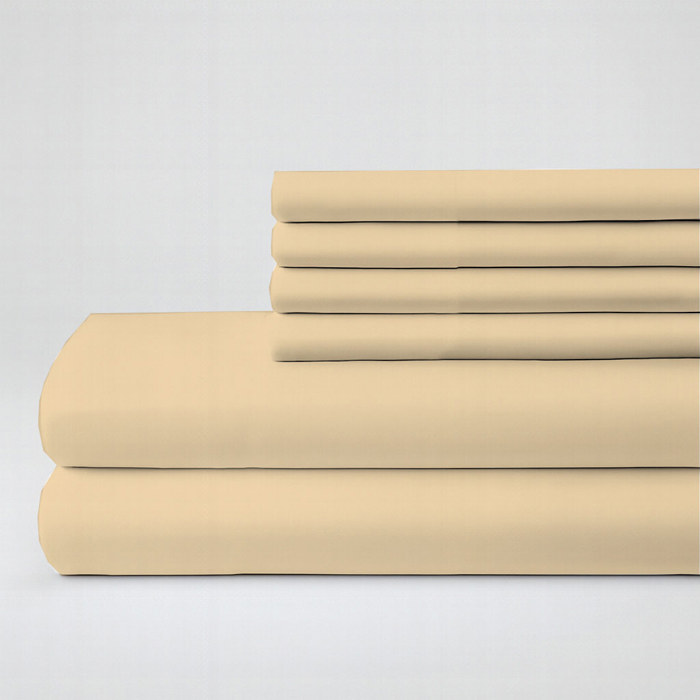 Hotel Luxury 2000 Series 6-Piece Rayon from Bamboo Cooling Bed Sheet Set