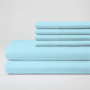 Aqua Queen Hotel Luxury 2000 Series 6-Piece Rayon from Bamboo Cooling Bed Sheet Set