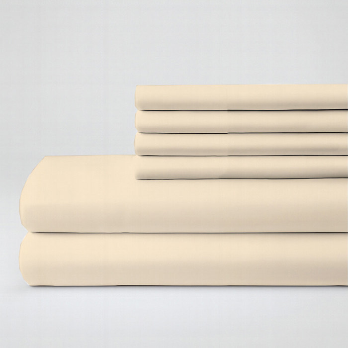 Hotel Luxury 2000 Series 6-Piece Rayon from Bamboo Cooling Bed Sheet Set
