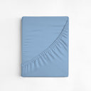 Denim Blue California King Hotel Luxury 2000 Series 6-Piece Rayon from Bamboo Cooling Bed Sheet Set