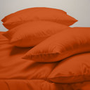 Autumn Orange Full/Double Hotel Luxury 2000 Series 6-Piece Rayon from Bamboo Cooling Bed Sheet Set