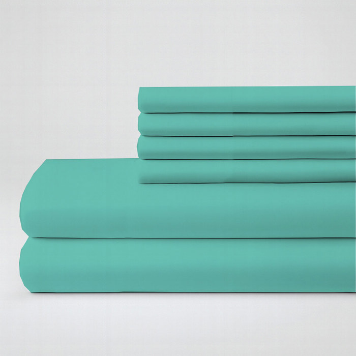 Hotel Luxury 2000 Series 6-Piece Rayon from Bamboo Cooling Bed Sheet Set
