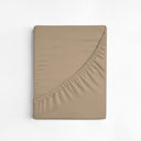 Light Khaki California King Hotel Luxury 2000 Series 6-Piece Rayon from Bamboo Cooling Bed Sheet Set