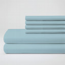 Light Teal King Hotel Luxury 2000 Series 6-Piece Rayon from Bamboo Cooling Bed Sheet Set