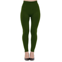 6 Black, Burgundy, Charcoal, Dark Purple, Navy, & Olive  Fleece-Lined Favorites - 6-Pack Seamless Leggings