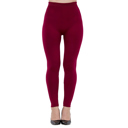 Pack Of Six Black, Burgundy, Charcoal, Dark Purple, Navy, Olive  Fleece-Lined Favorites - 6-Pack Seamless Leggings