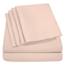 Blush Queen Ultra-Soft 6-Piece Microfiber Sheet Set – Lightweight, Wrinkle-Free, Deep Pocket Bedding for All Bed Sizes