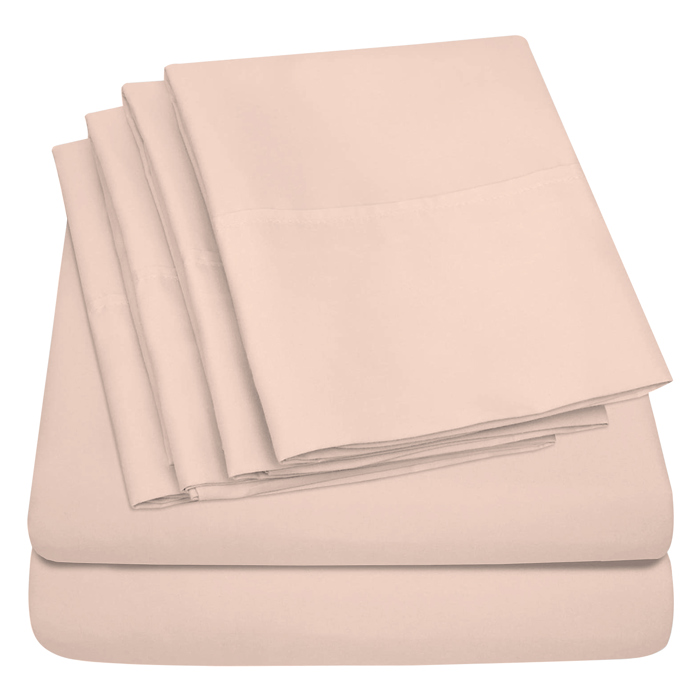 Ultra-Soft 6-Piece Microfiber Sheet Set – Lightweight, Wrinkle-Free, Deep Pocket Bedding for All Bed Sizes