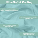 Ocean California King Ultra-Soft 6-Piece Microfiber Sheet Set – Lightweight, Wrinkle-Free, Deep Pocket Bedding for All Bed Sizes