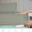 Sand lines King Ultra-Soft 6-Piece Microfiber Sheet Set – Lightweight, Wrinkle-Free, Deep Pocket Bedding for All Bed Sizes