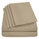 Safari King Ultra-Soft 6-Piece Microfiber Sheet Set – Lightweight, Wrinkle-Free, Deep Pocket Bedding for All Bed Sizes