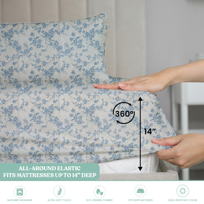 Ultra-Soft 6-Piece Microfiber Sheet Set – Lightweight, Wrinkle-Free, Deep Pocket Bedding for All Bed Sizes