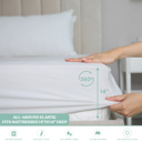 White Full/Double Ultra-Soft 6-Piece Microfiber Sheet Set – Lightweight, Wrinkle-Free, Deep Pocket Bedding for All Bed Sizes