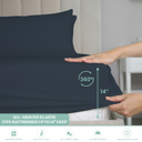 Storm Full/Double Ultra-Soft 6-Piece Microfiber Sheet Set – Lightweight, Wrinkle-Free, Deep Pocket Bedding for All Bed Sizes